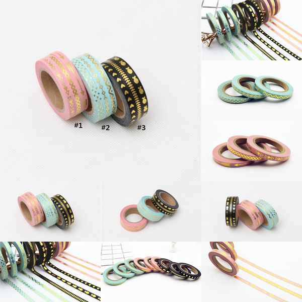 

stationery 5mm*10m foil washi tape set quality diy scrapbooking p album school tools scrapbook paper stickers gift 4 nn0od