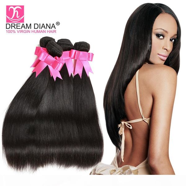 

grade 6a brazilian straight hair unprocessed virgin brazilian kinky straight hair 3 bundles brazilian straight unprocessed hair for sale, Black