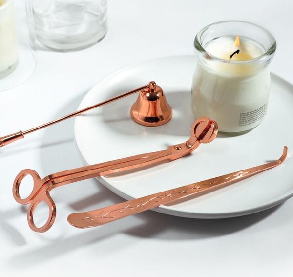 

candle accessory gift pack 3 in 1 set stainless steel candle bell snuffers wick trimmer candle wmtuvr bdegarden