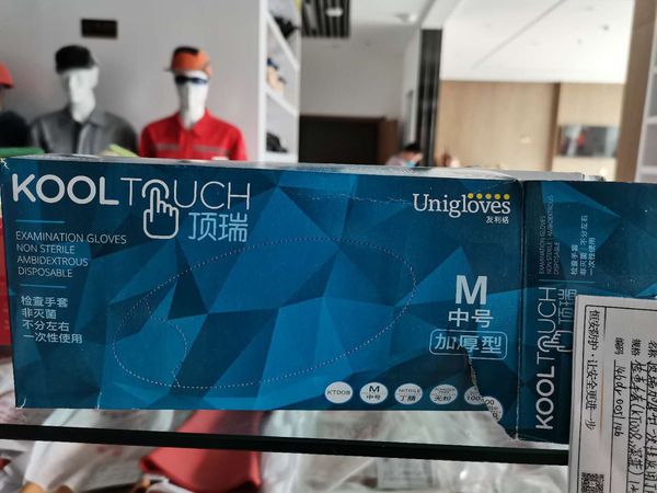 

factory5c3vgloves disposable pink-blue acrylic