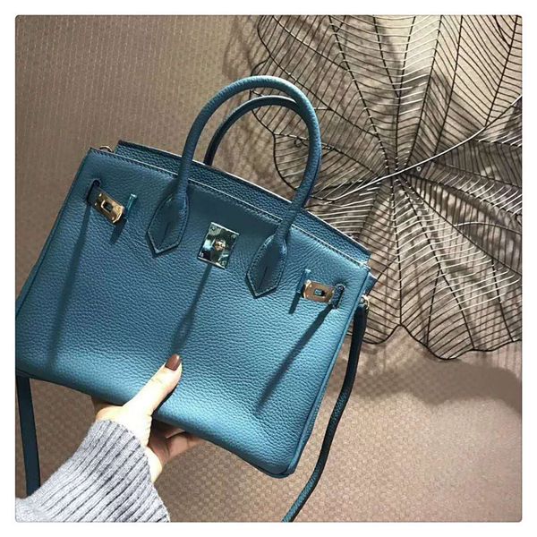 

new head leather litchi pattern lock wedding bridal bag