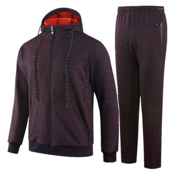 

rlyaeiz 2018 autumn winter two piece set men tracksuit casual fitness pure color zipper hoodies + shorts sets mens sweat suit1, Gray