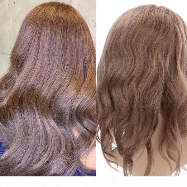 

selling ash brown #12 color wavy 4x4 lace closure brazilian human hair wig 8inch to 26inch human hair wigs, Black;brown