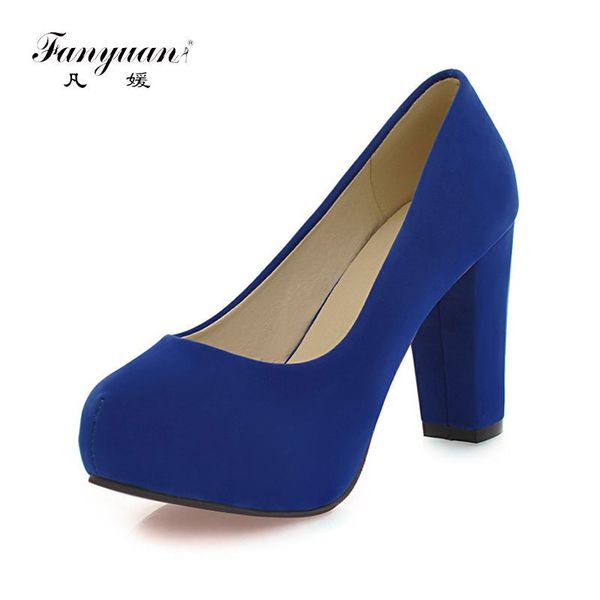 

new arrivals fashion shallow thick high heels round toe high heels platform pumps shoes buckle strap pumps t200525, Black