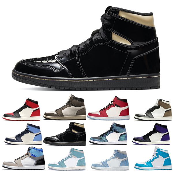 

2022 1s man's basketball shoes man turbo green dark mocha obsidian tie court purple bred toe cactus jack chicago twist university blue