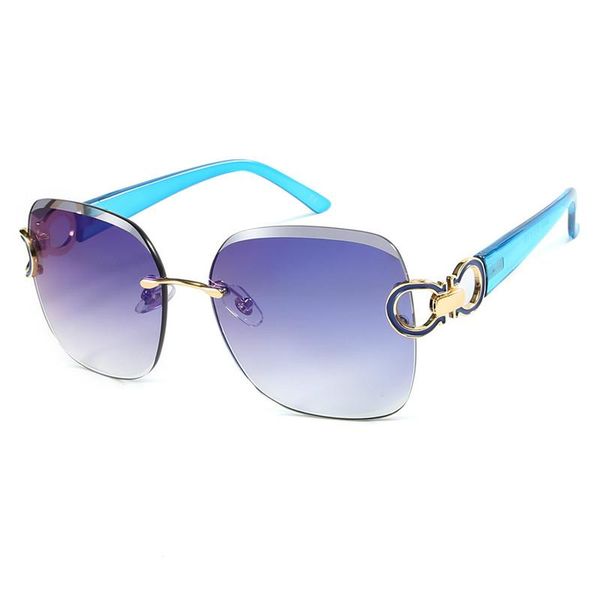

gafas summer luxury women shades for rimless oversize square s8060df samkn oculos eyeglasses uv400 men sunglasses outdoor mlwmh, White;black