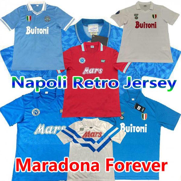 

retro classic jerseys 1986 1987 1988 1989 1991 1992 1993 napoli soccer jersey home away maradona maillots de foot rétro football shirt, Black;yellow