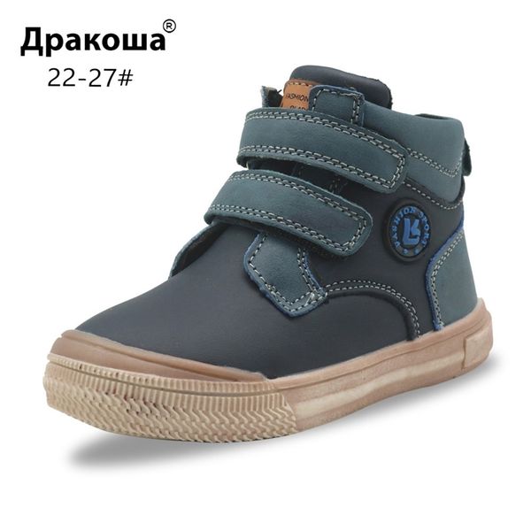 

apakowa toddler boy spring autumn anti-collision toe cap ankle boots for boys classic rubber motorcycle martin boots with zipper y201028, Black;grey