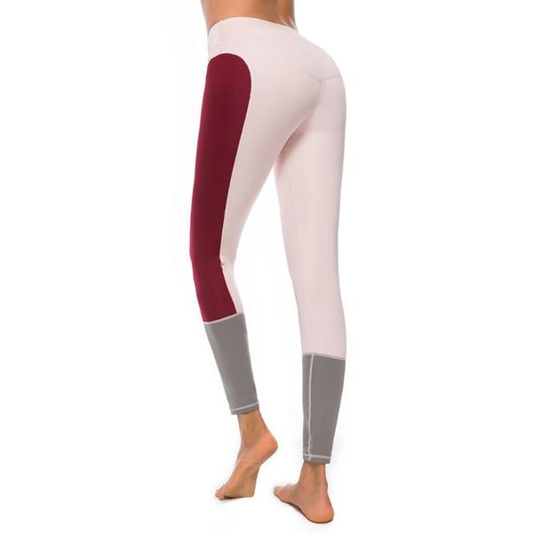 

yoga outfits women pants lifting hips skinny sweat-absorption slim fit sports n66, White;red