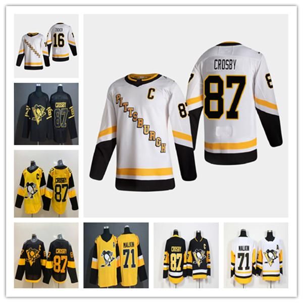 

custom 2020 2021 pittsburgh penguins jersey 87 sidney crosby 71 evgeni malkin 58 kris letang 59 jake guentzel 66 lemieux hockey jerseys, Black;red