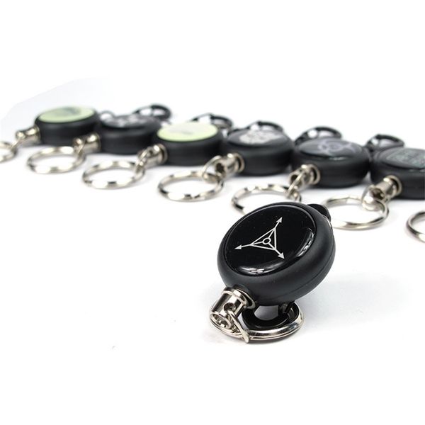 

retractable metal pull card badge holder ring decoration anti-lost key chain belt clip keychain bucklea, Silver