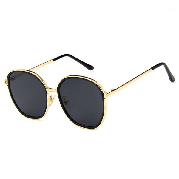 

sunglasses fashionable women's colorful trendy round frame sun protection sunglasses1, White;black