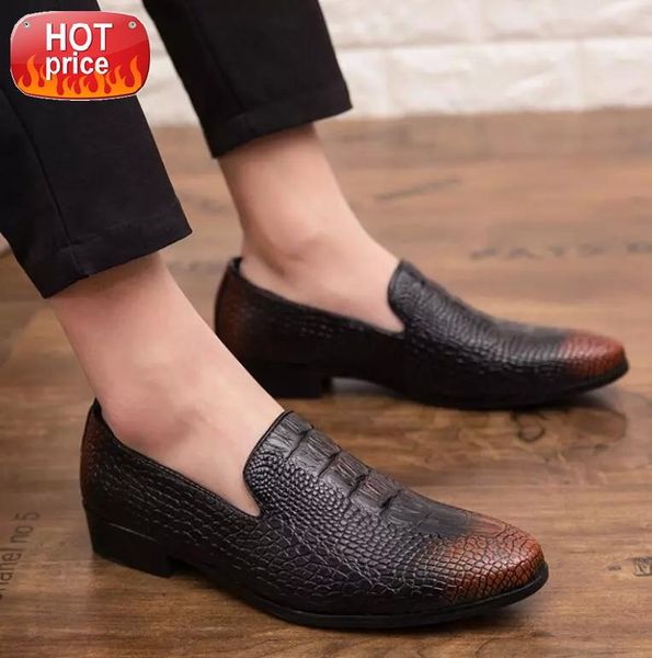 

men loafers shoes fashion slip on leather loafers casual driving shoes men dress breathable men's flats moccasins 46 #zp2p