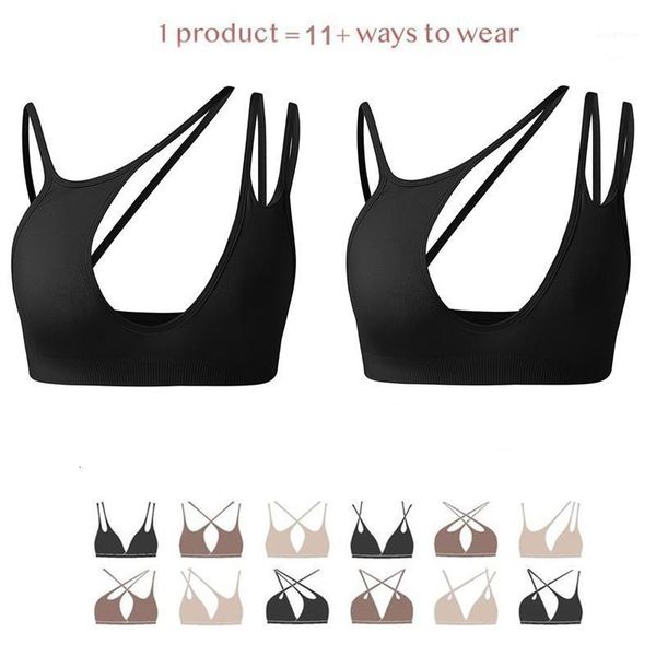 

sports wear for women gym 11 ways to wear elastic breathable yoga pilates underwear gym crop fitness bra for running1, White;black