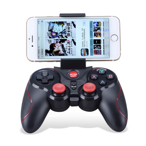 

gen game s5 wireless bluetooth gamepad remote control joystick pc game controller for smartphone/tablet with holder receiver