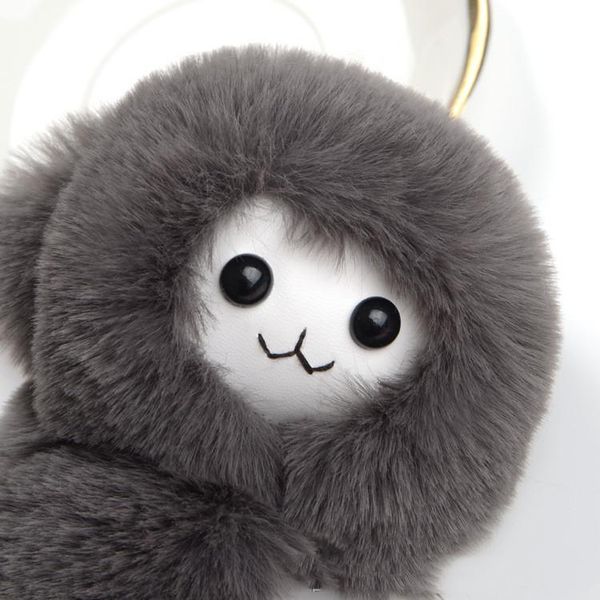 

cute plush doll little monkey rabbit pendant key chain fur ball bag ornaments accessories wholesale small gift key ring sqcyja pingtoy