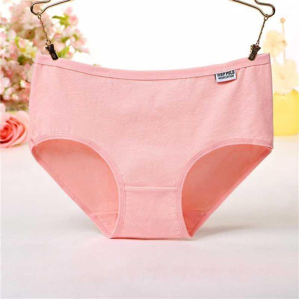

jeseca sweet soft female pure cotton briefs casual breathable underwear middle waist soft briefs women lingerie size l xl1, Black;pink