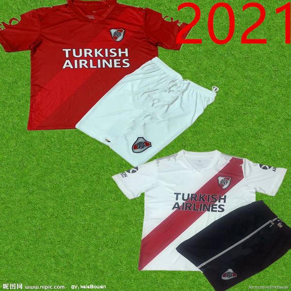 

2020 kids river plate home white soccer jersey river plate away red g.martinez quintero prattosoccer shirt 20/21 riverbed football jers, Black