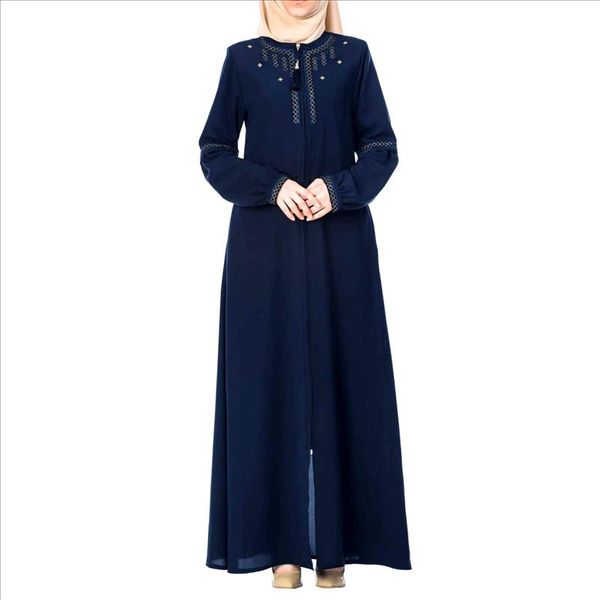 

мода женщины арабский дубай мусульманское платье чистый цвет о шеи турецкие халаты с длинным рукавом плюс размер свободная абая s 5xl, Black;gray