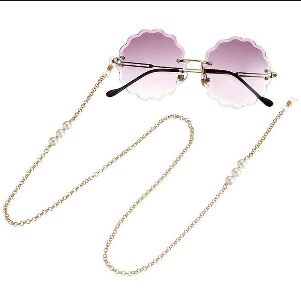 

2020 chic fashion simple simulated pearl handmade beads eyeglasses chain halter glasses cord sunglasses accessories h jllurb