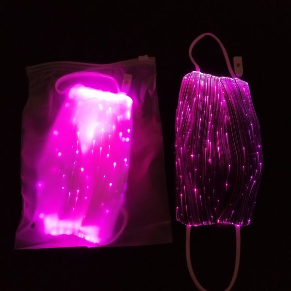 

led fashion glowing with pm2.5 filter luminous rave music party brithday halloween light up half face mask