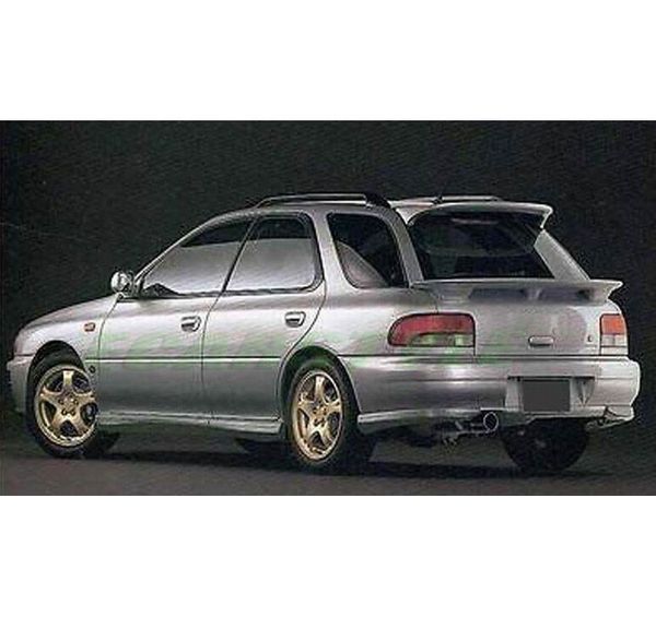 Para 1993-2001 impreza wagon wrx gc8 gf sti hatchback telhado spoiler asa traseira frp sem pintura