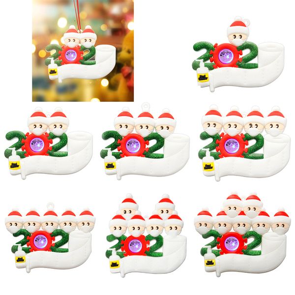

7 to 1 toys led survivor quarantine ornaments family christmas tree lighting ornament decorations party favor gifts
