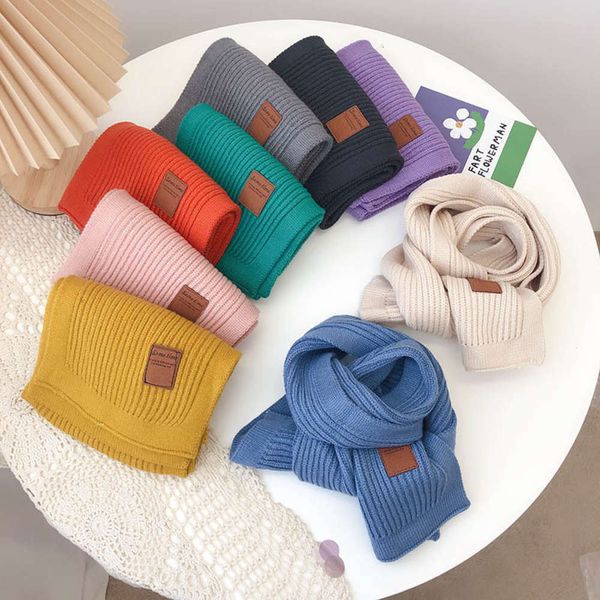 

boys knitted and scarf winter korean autumn girls' fashion children's versatile 89y5, Red;brown