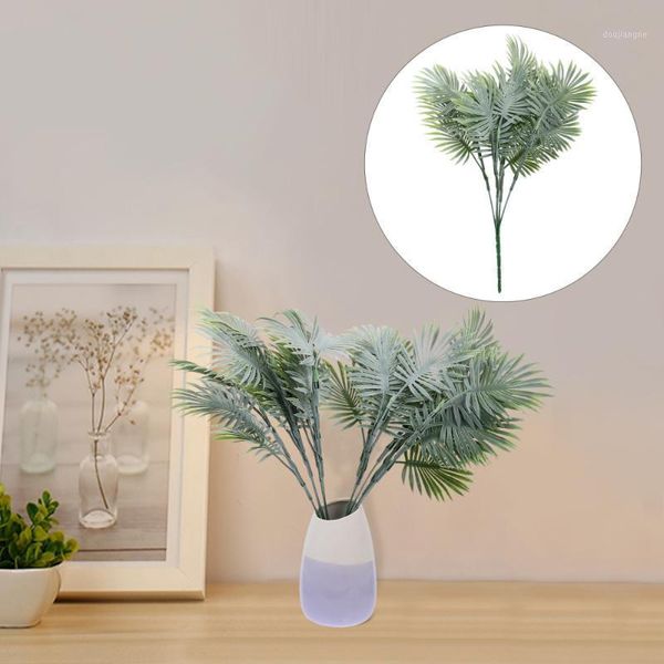 

2pcs vivid faux good fake leaves artificial plant for garden1