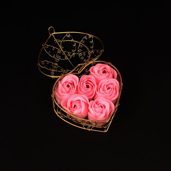 

basket soap rose iron bar box lover flower presents valentine's day gift wedding decoration 2 n14hs