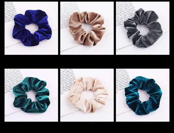 

factory1x6nscrunchies girl accessories women's tie velvet ponytail holder scrunchy bands velour hair loop pleuche headweark635