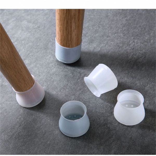 

table chair leg mat silicone non-slip table chair leg caps foot protection bottom cover pads wood floor protectors delivery in 170 k2