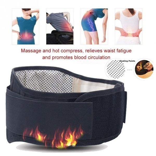 

tourmaline waist brace support belt band self heating lower back supports magnetic therapy lumbar bandage