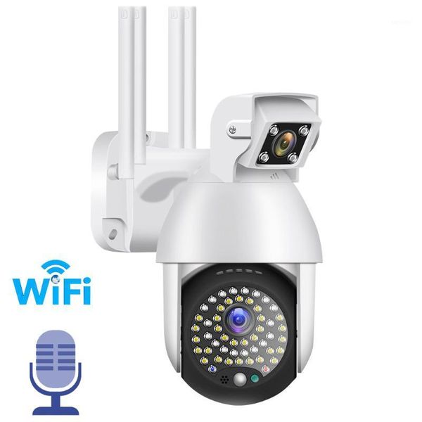 

dual lens 1080p ip camera wifi outdoor speed dome wireless wifi security camera pan tilt 4x digital zoom 2mp cctv surveillance1