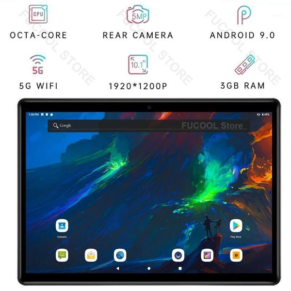 

new 10 inch tablets android 9.0 octa core 3gb ram 64gb rom dual camera 5.0mp tablet pc support otg wifi gps 4g lte bluetooth1
