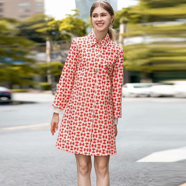 

xf kate princess designer catwalk 2019 autumn new party elegant vintage boho women's clothing 719-111, Tan;black