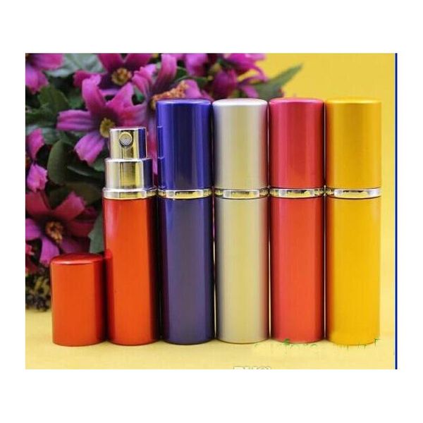 

5ml mini spray perfume bottle travel refillable empty cosmetic container perfume bottle atomizer aluminum refillable wmtlve pthome