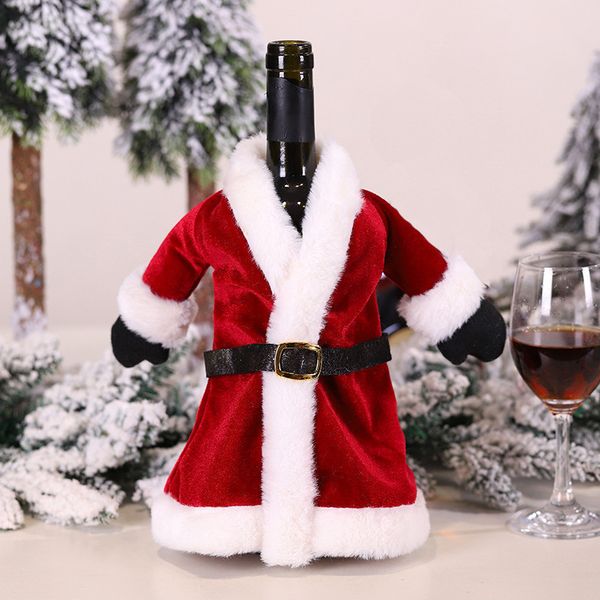 

merry christmas dress skirt wine bottle cover new year decor christmas decorations for home decor xmas gifts wholesale
