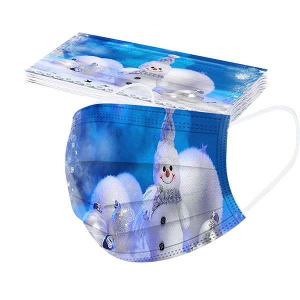 

10/50/100pc christmas fast delivery mscara headband print masks for protection face mask disposable earloop mask mascarilla jllwim