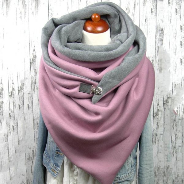 

new designer brand women printing scarf fashion retro female multi-purpose shawl scarf women, Blue;gray