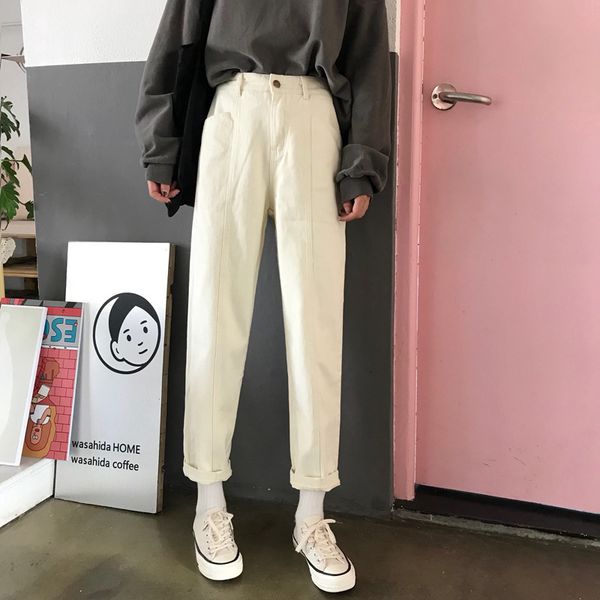 

2021 new woman ankle-length demin fashion pants high waist plus size l-4xl pockets yt5091 cuj0, Blue