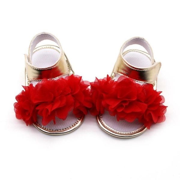 

summer sweet newborn baby girls princess flower first walkers soft soled infant toddler kids girl footwear shoes a26