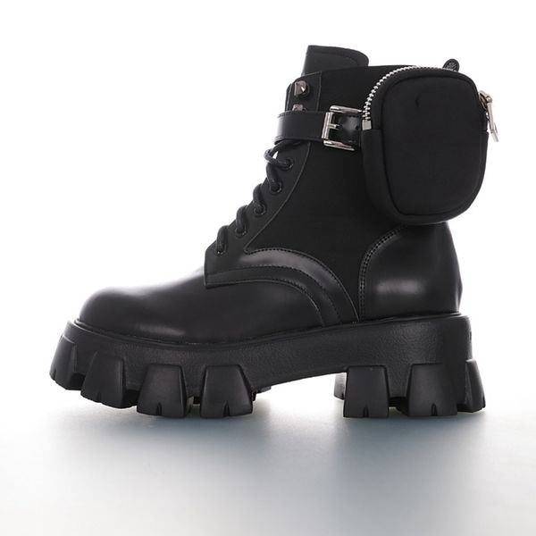 

progettista oblique explorer ankle boot for women men calf leather leanther martin platform boots winter boots high sneakers, Black;red