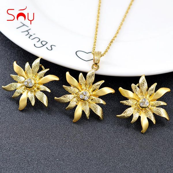 

sunny jewelry selling big jewelry set for women earrings necklace pendant romantic star findings for anniversary set, Silver