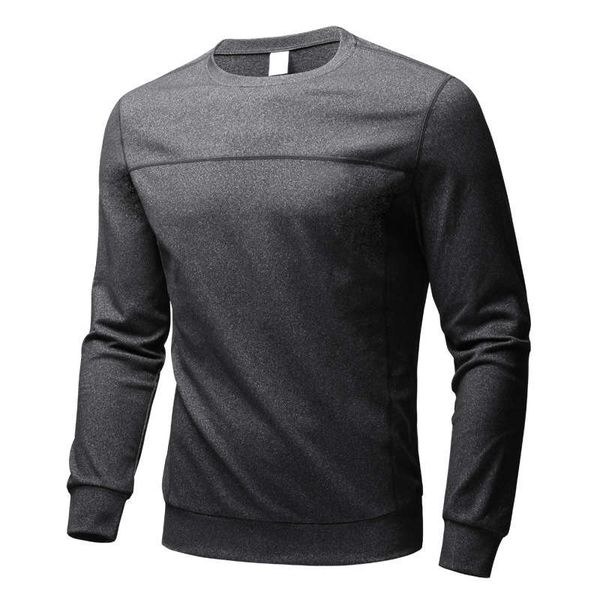 

elastic outdoor sports leisure crew neck warm sweater men's fall / winter 2019, Gray
