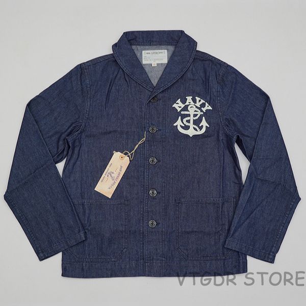 

eua marinha deck jaqueta usn dungaree masculino vintage denim jumper ww2 uniforme casaco k8ln, Black;brown
