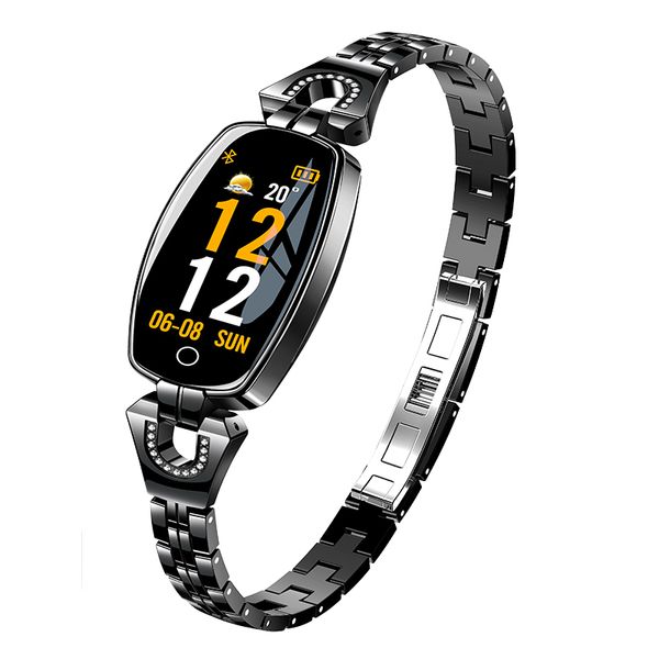 

dfh8 intelligent bracelet heart rate blood pressure women's fashion sports movement patterns more calories sleep monitoring