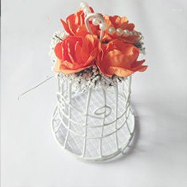 

gift wrap bird cage style metal candy box wedding party holder table decorative1