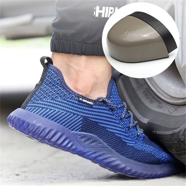 

breathable for men male steel toe cap construction shoes safety boots work anti-smashing y200915, Black;brown