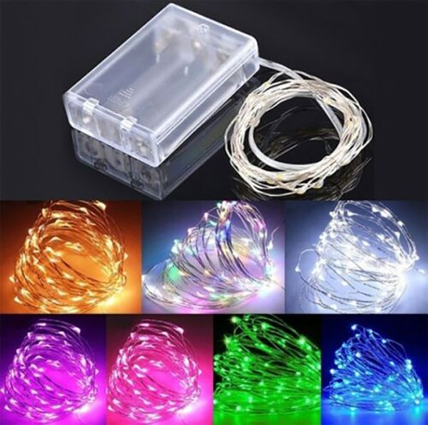 

string 3m 5m 10m led 1m fairy 2m lights battery operated copper wire chirtmas party wedding decoration